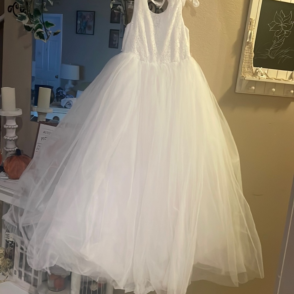 White formal dress